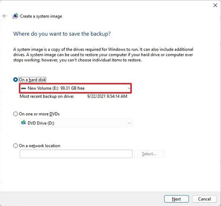 Create Windows 11 Backup